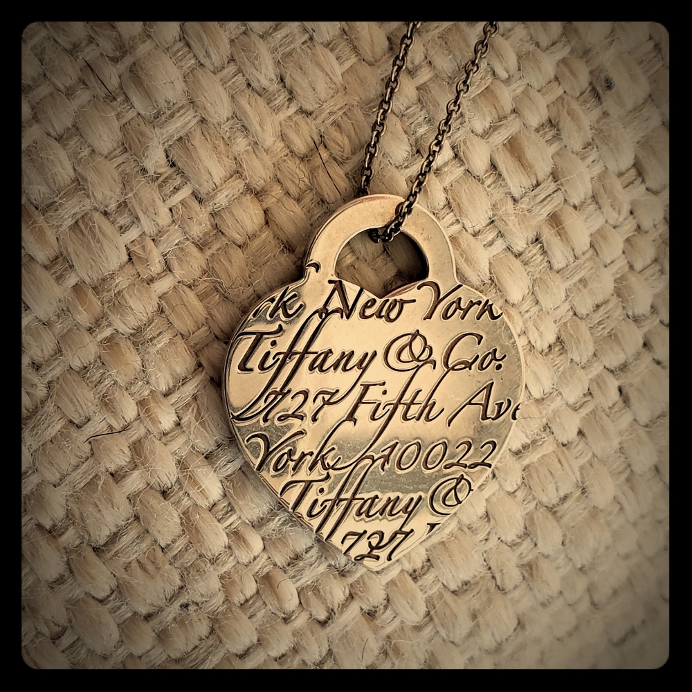 Tiffany and co heart necklace